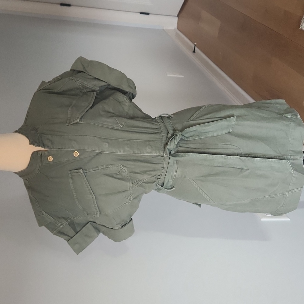Frame Army Green Minidress
